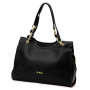 Kožená torbica Pierre Cardin 55097 FRZ DOLLARO - crna