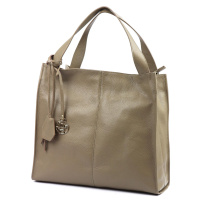 Kožená torbica Gregorio 1725 DOLLARO - taupe