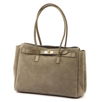 Kožená torbica Camilla PREMIUM 10.004 - taupe