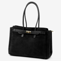 Kožená torbica Camilla PREMIUM 10.004 - crna