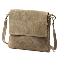 Kožená torbica Luka 24-090 D - taupe