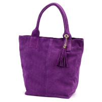 Kožená torbica Luka 26-026 - ljubičasta