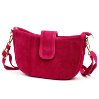 Kožená torbica Luka 26-102 - magenta
