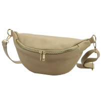 Kožená torbica Luka 26-090 DOLLARO - taupe